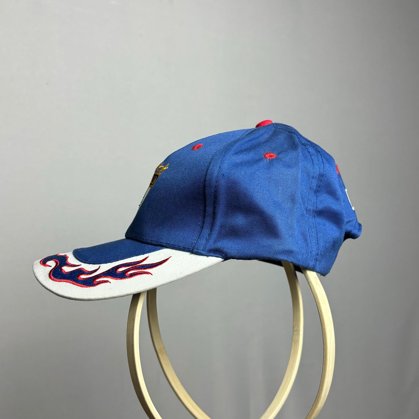 Gorra Italia con fuego Y2k - Ajustable