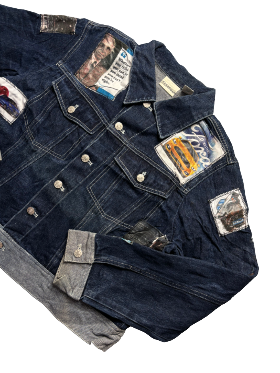 Cazadora vaquera custom Ford Mustang Cropped Style - Small