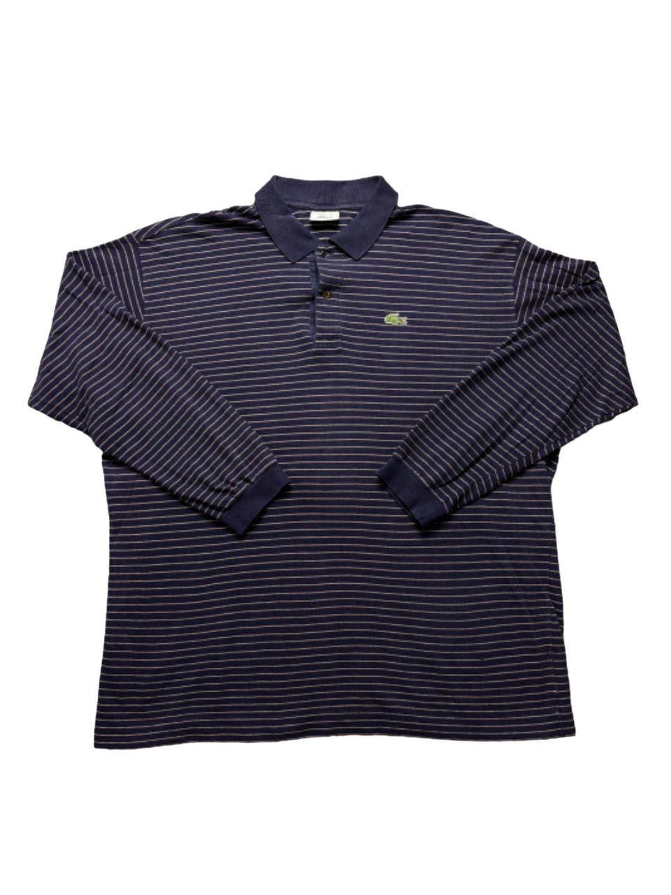 Polo largo Lacoste retro a rayas - XL