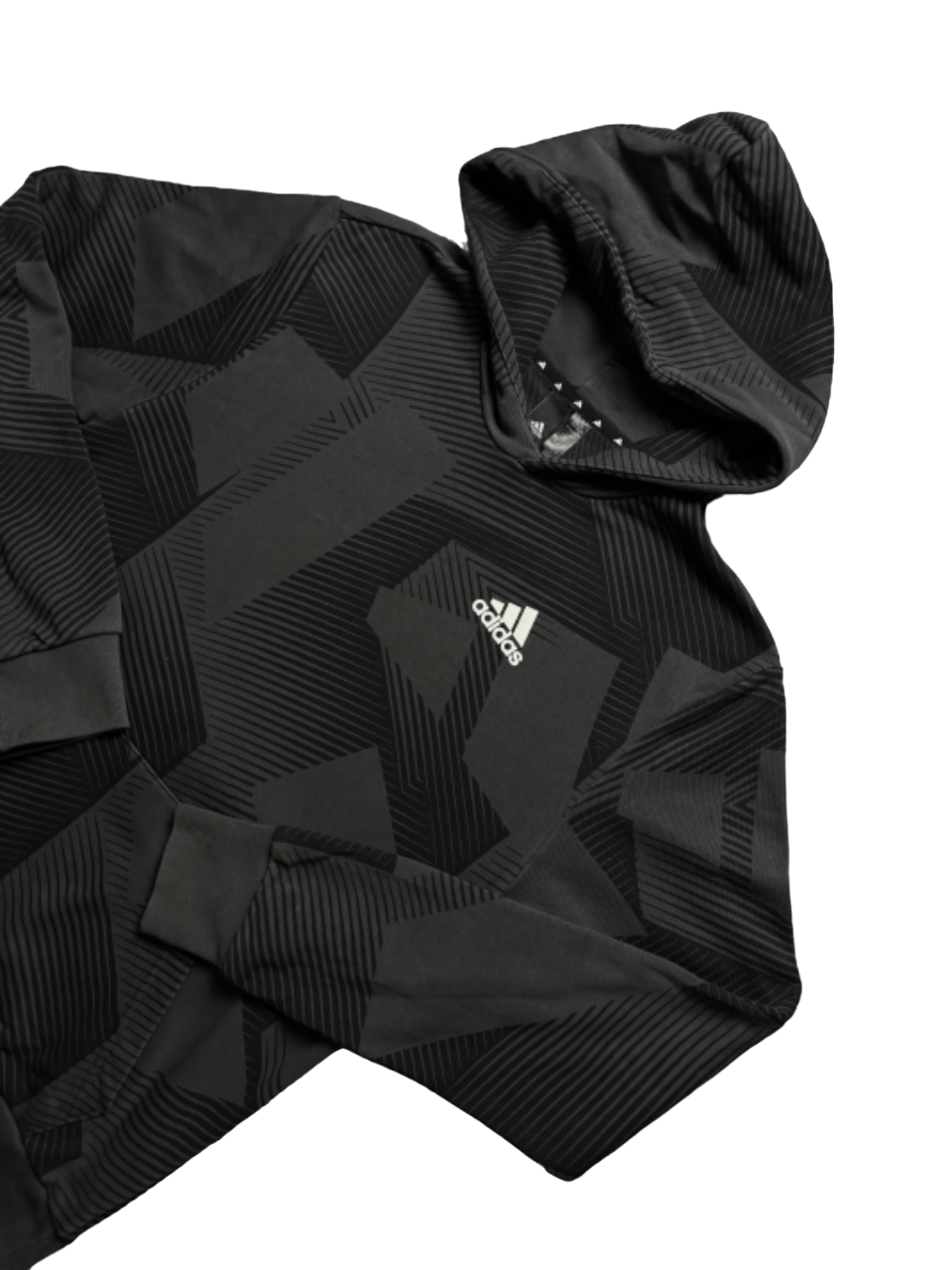 Sudadera hoodie Adidas retro estampada - XS