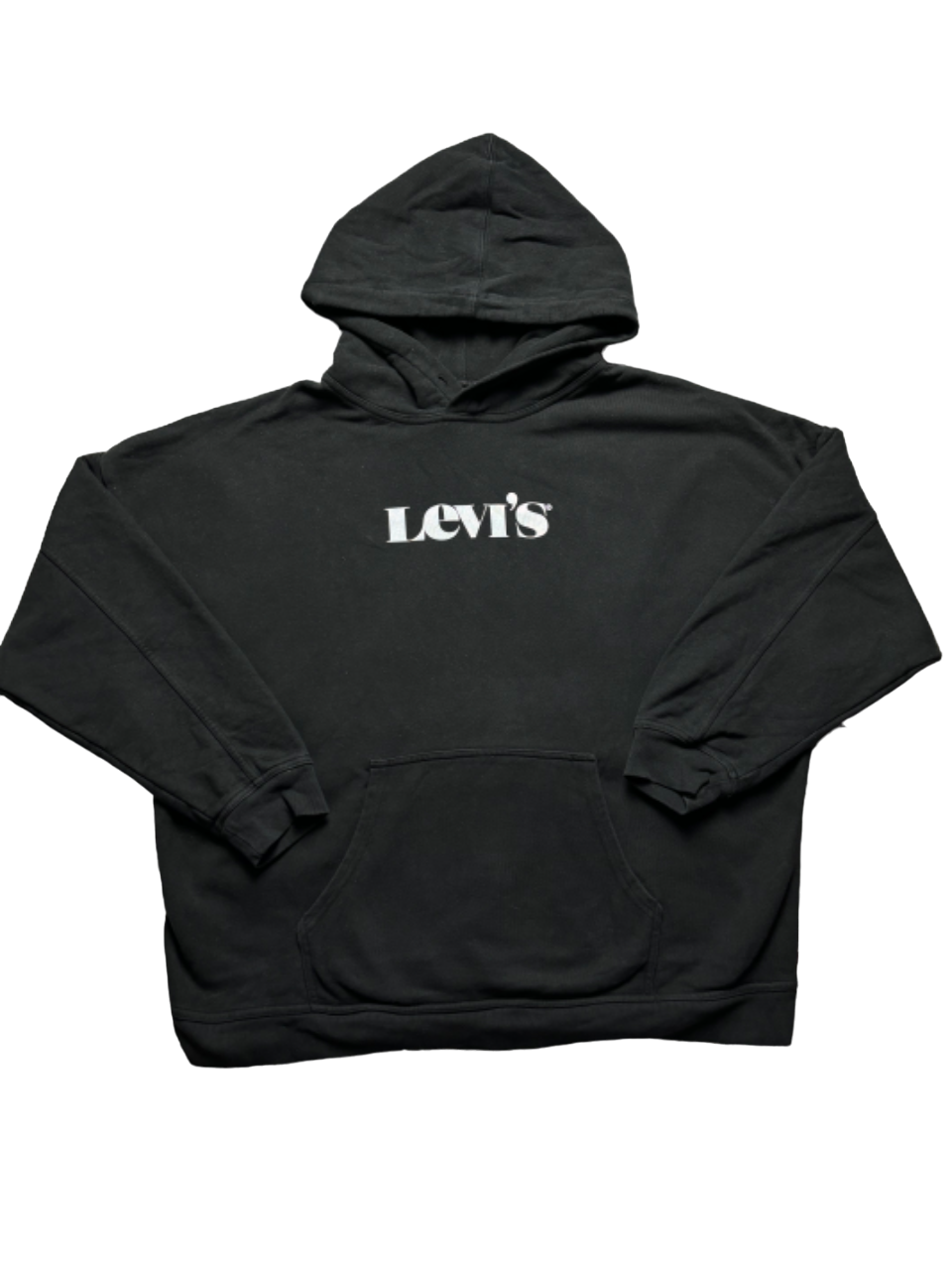Sudadera hoodie Levi’s retro logo plateado - Large