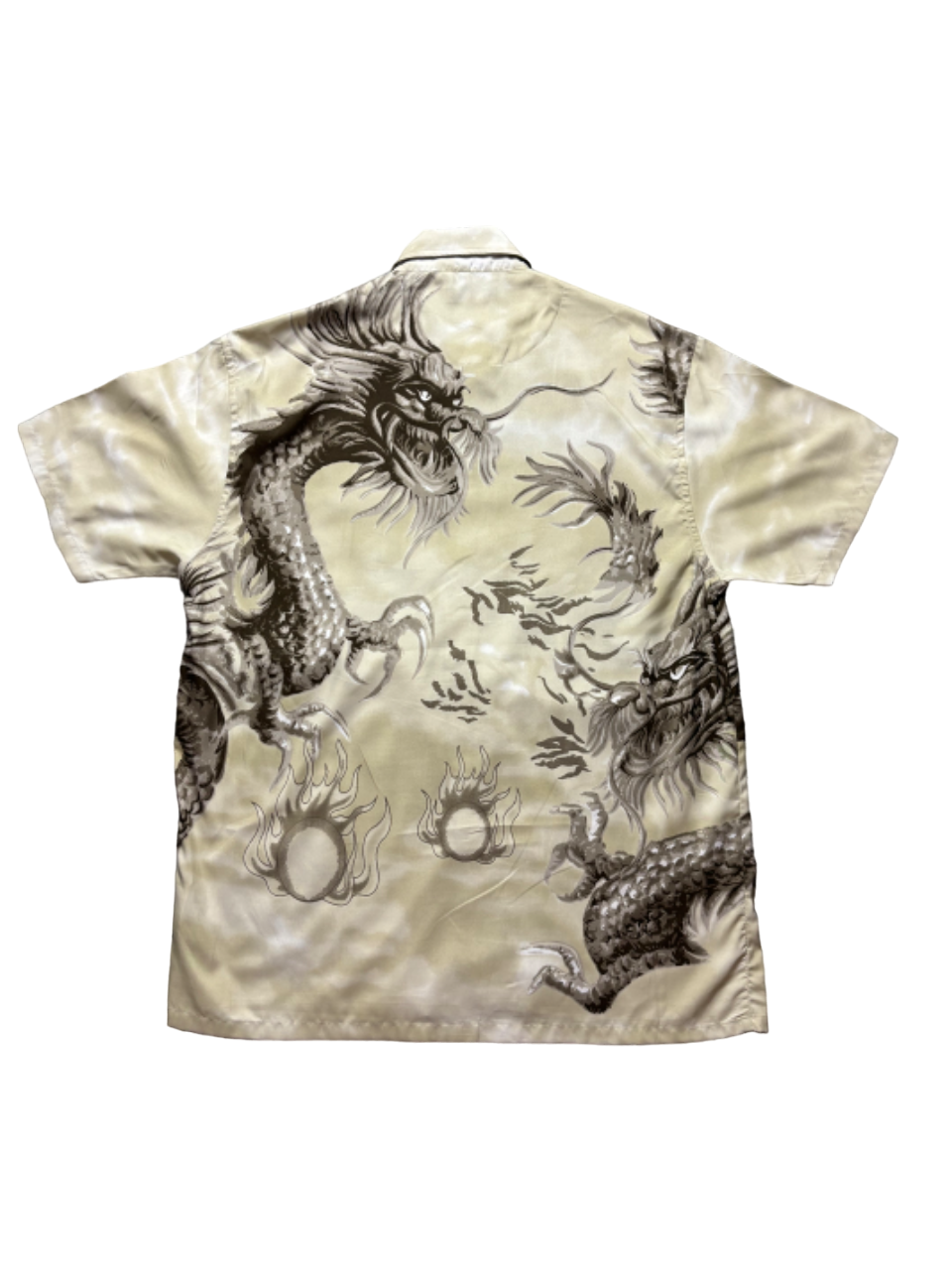 Camisa corta estampada dragon chino estilo hawaiano - Medium