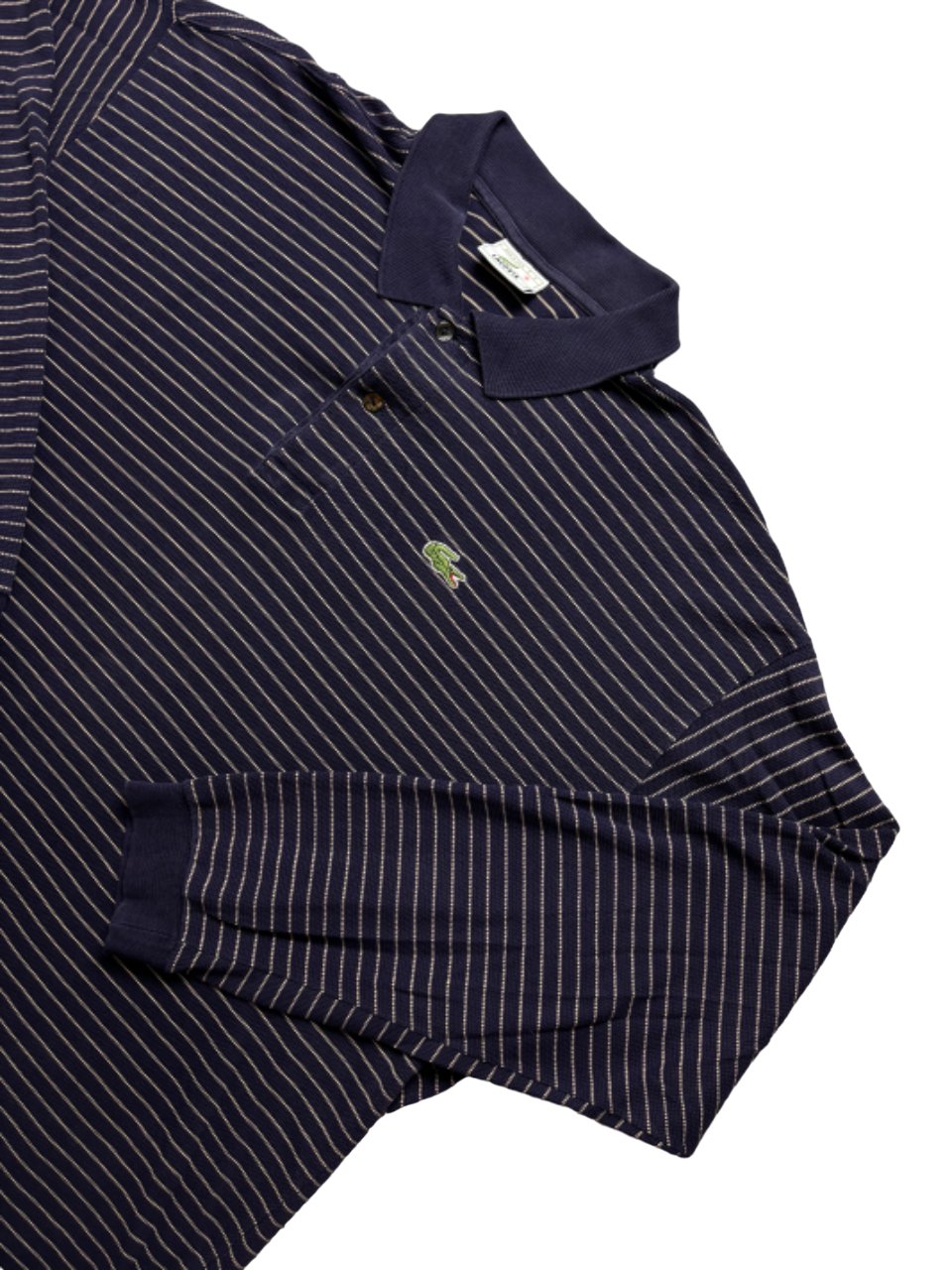 Polo largo Lacoste retro a rayas - XL