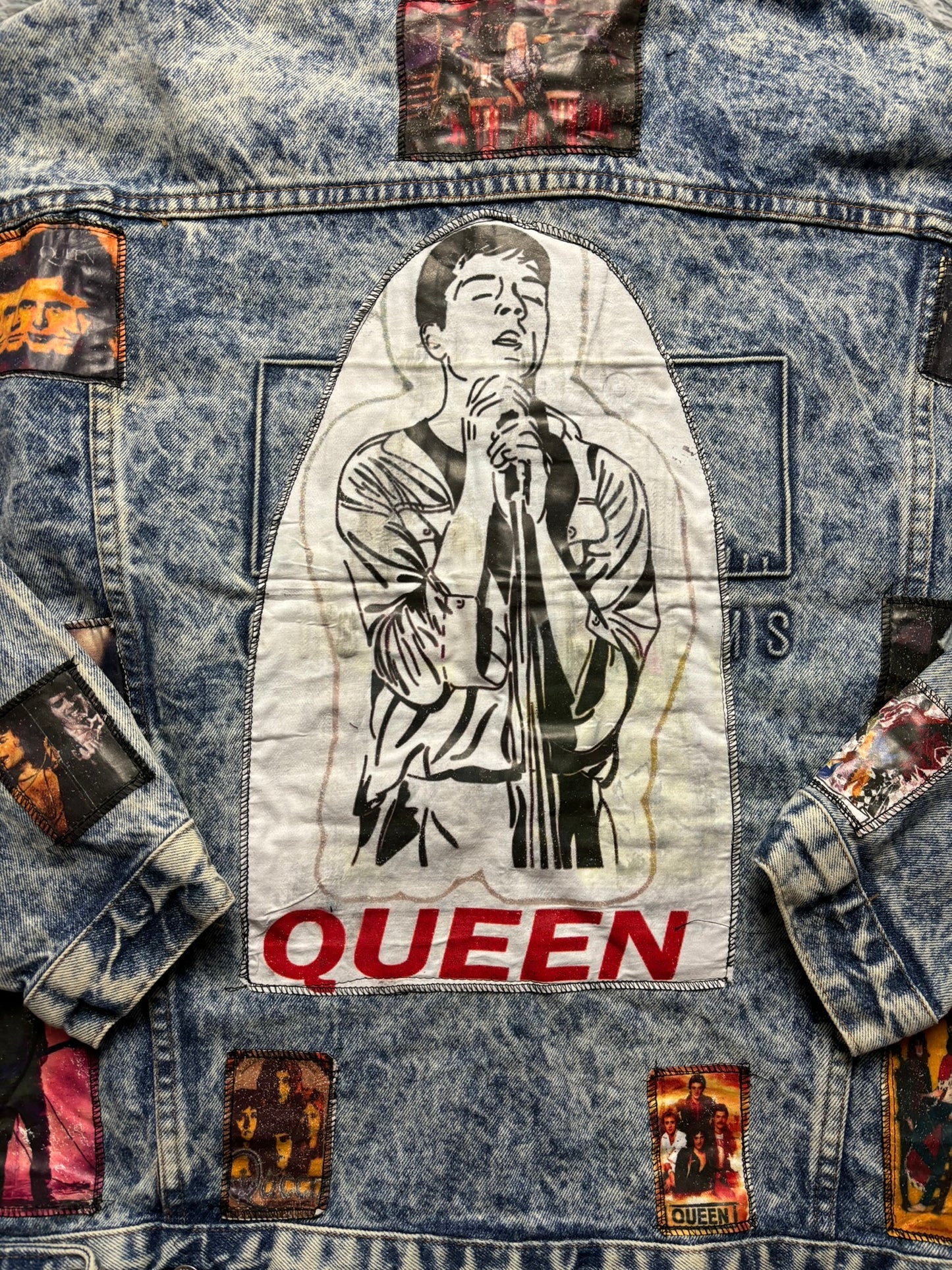 Cazadora vaquera custom Queen vintage - Large