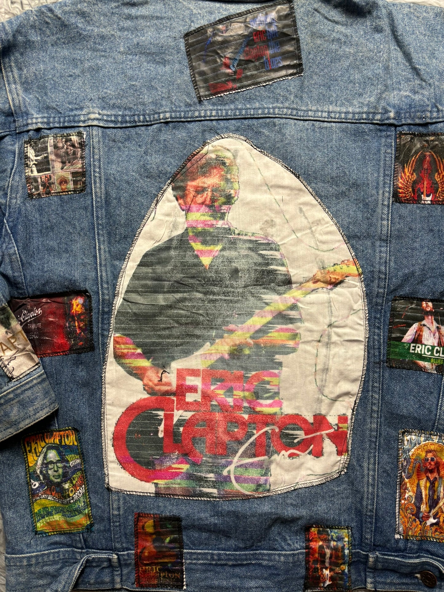 Cazadora vaquera costum Eric Clapton vintage - Large
