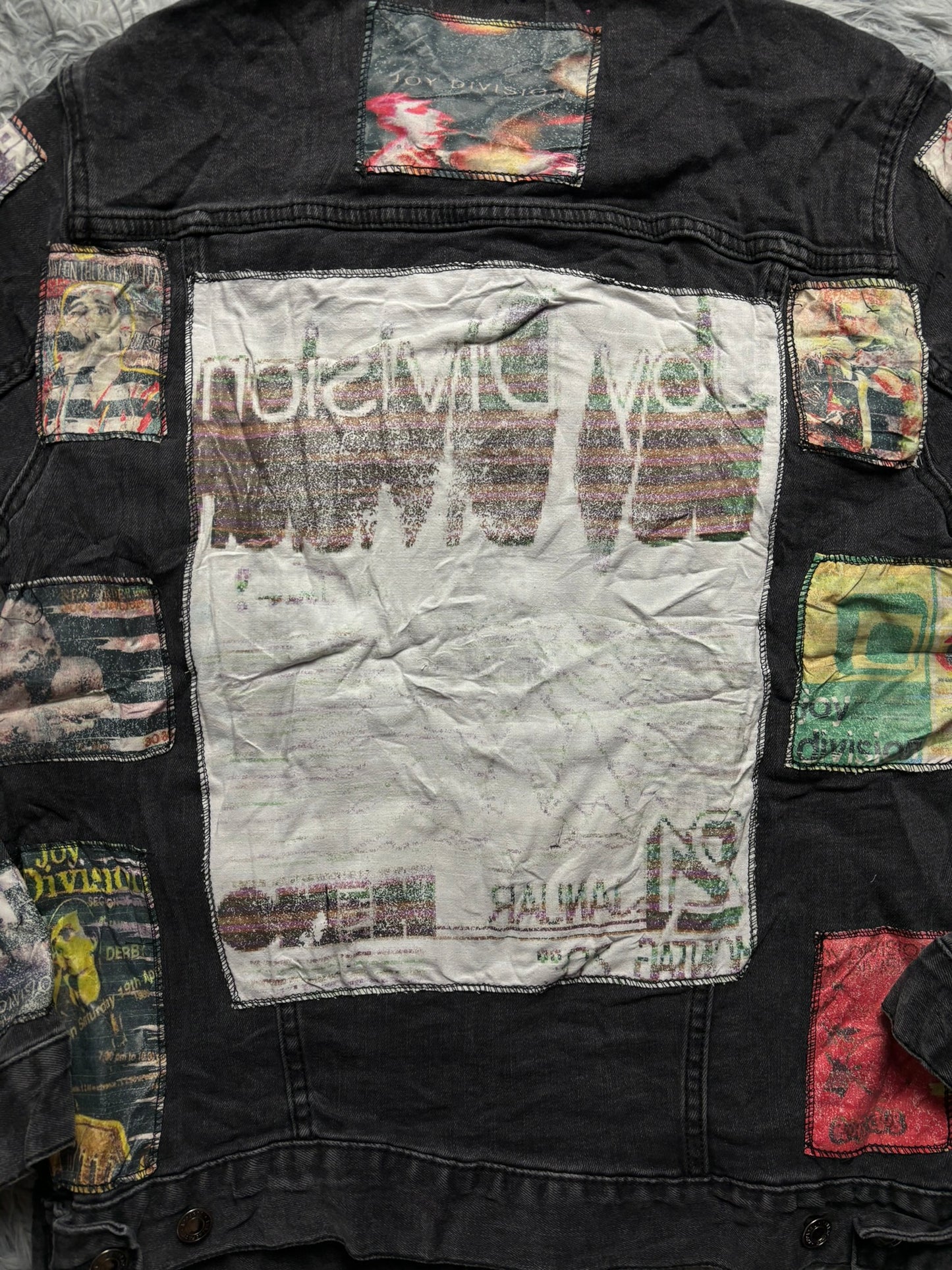 Cazadora vaquera custom Joy Division vintage - Small
