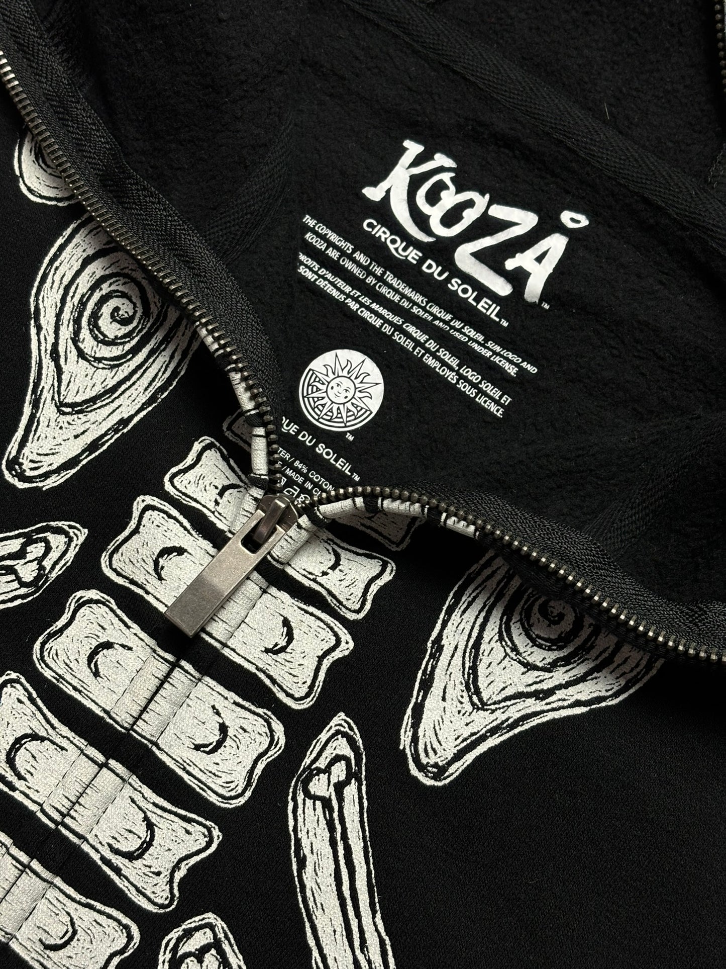 Sudadera cremallera Kooza Skeleton Y2k retro - XS
