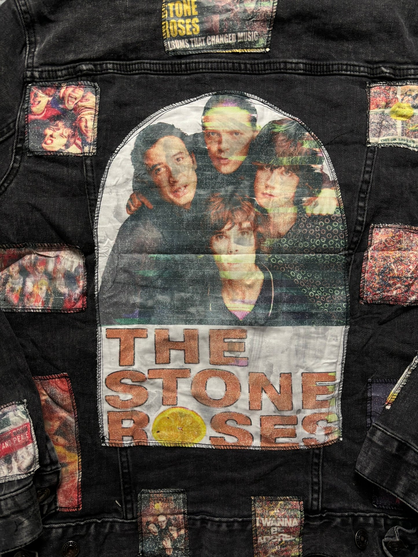 Cazadora vaquera custom The Stone Roses vintage - Medium