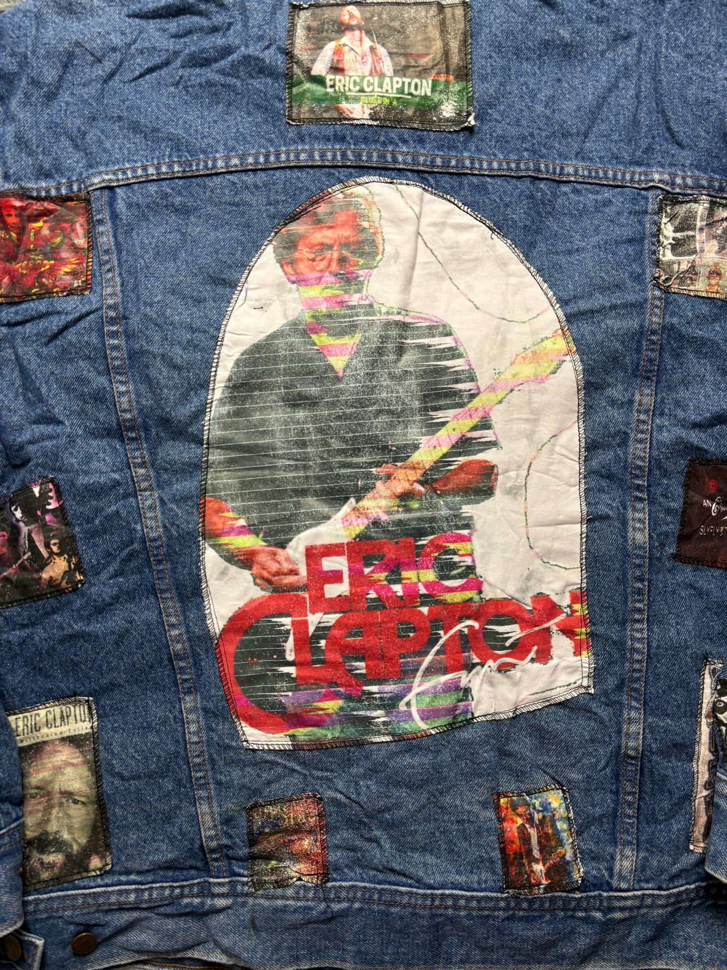 Cazadora vaquera custom Eric Clapton vintage - XXL