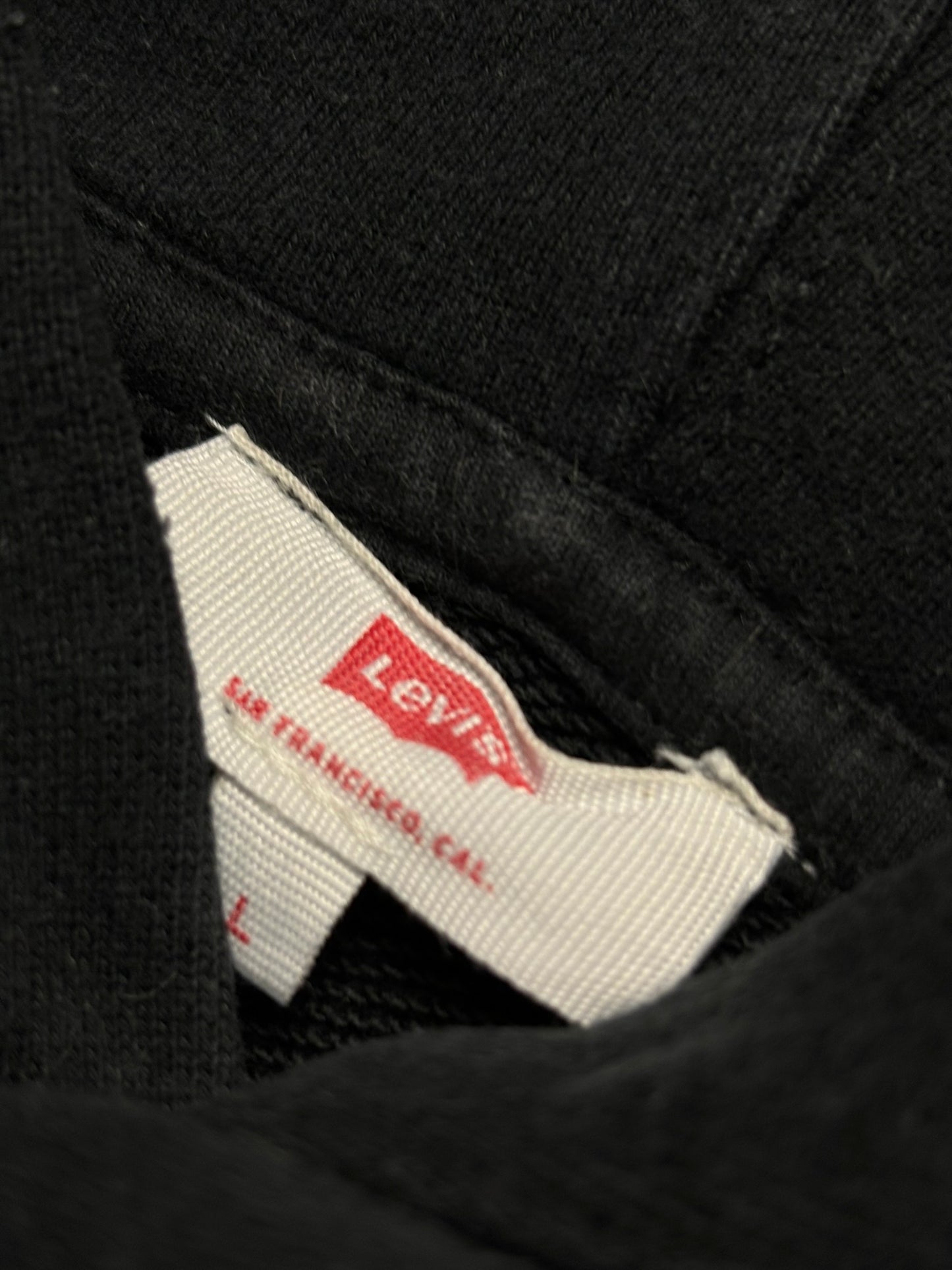 Sudadera hoodie Levi’s retro logo plateado - Large