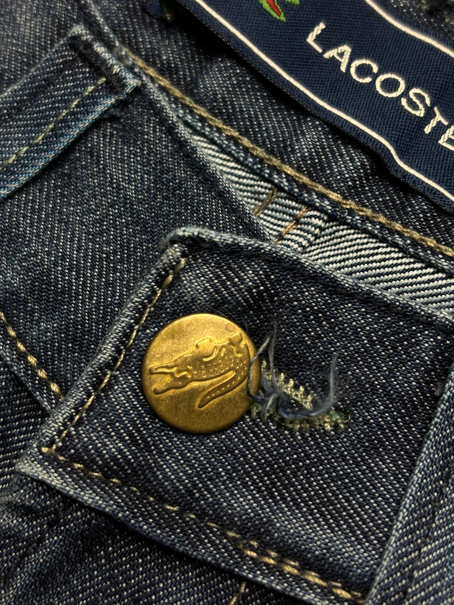 Vaquero Lacoste retro 00s estilo vintage - Small
