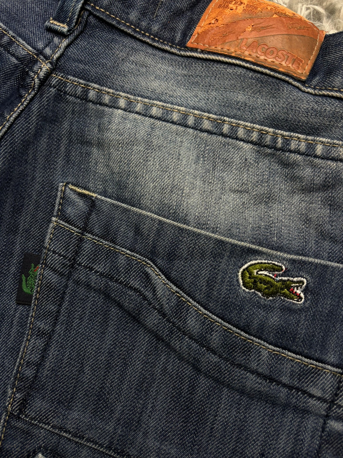 Vaquero Lacoste retro 00s estilo vintage - Small