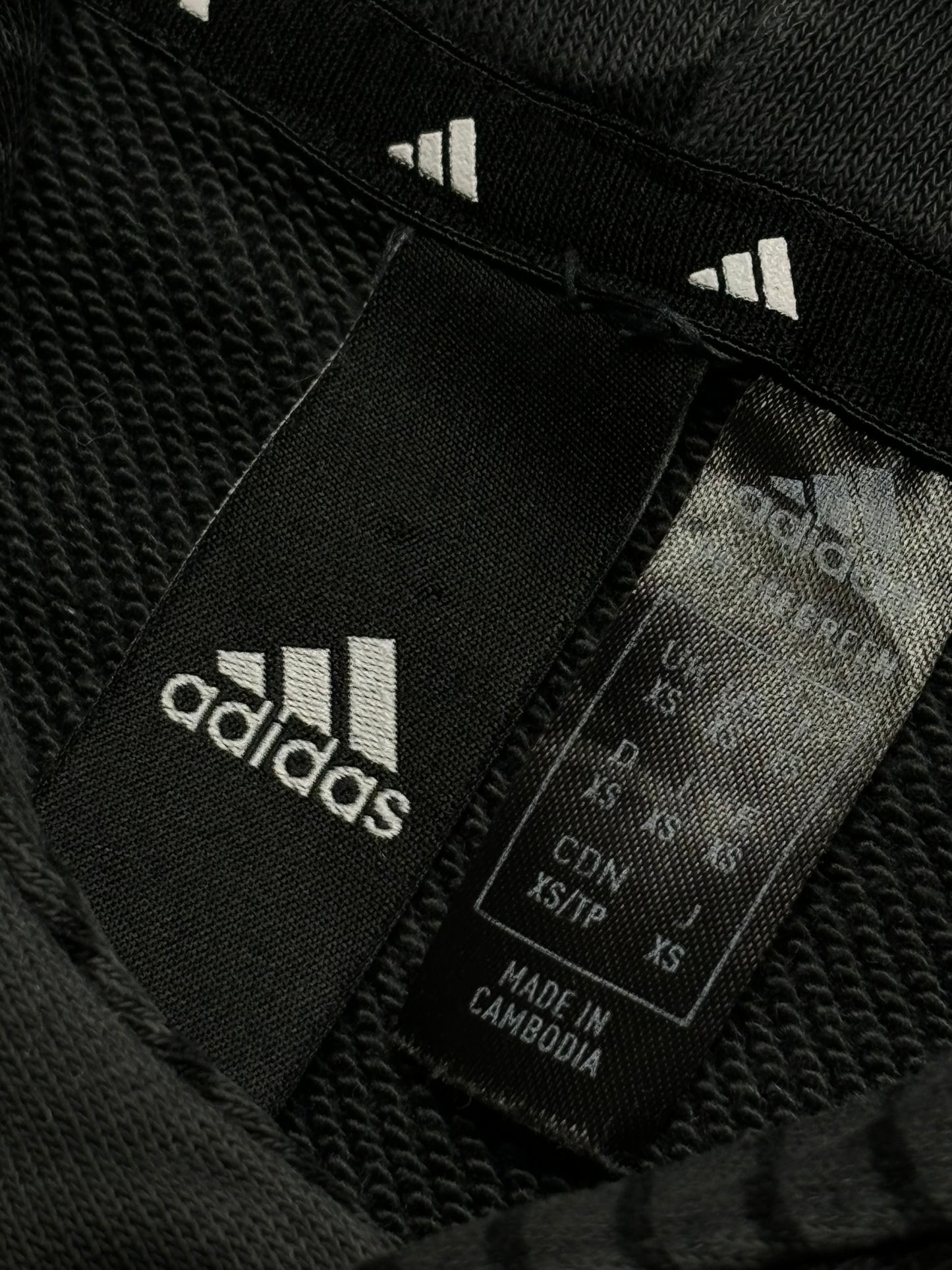 Sudadera hoodie Adidas retro estampada - XS