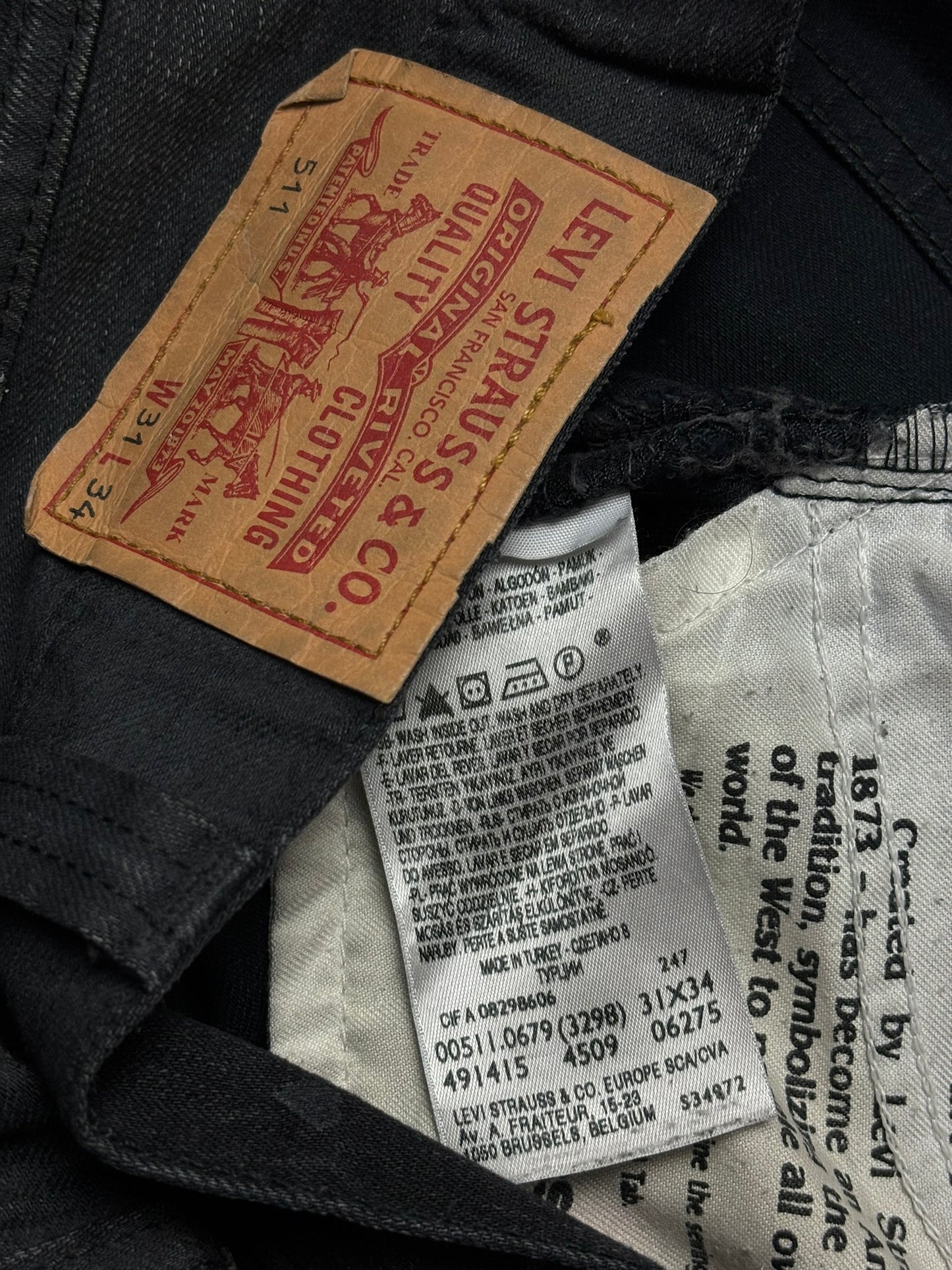 Vaquero Levis Strauss 506 W31 L34 Standard Fit - Small