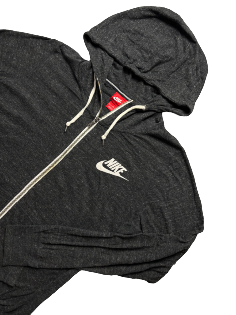Sudadera cremallera Nike vintage granulada - Small