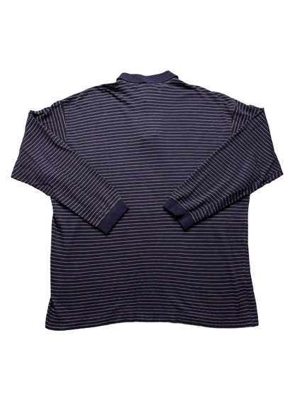 Polo largo Lacoste retro a rayas - XL