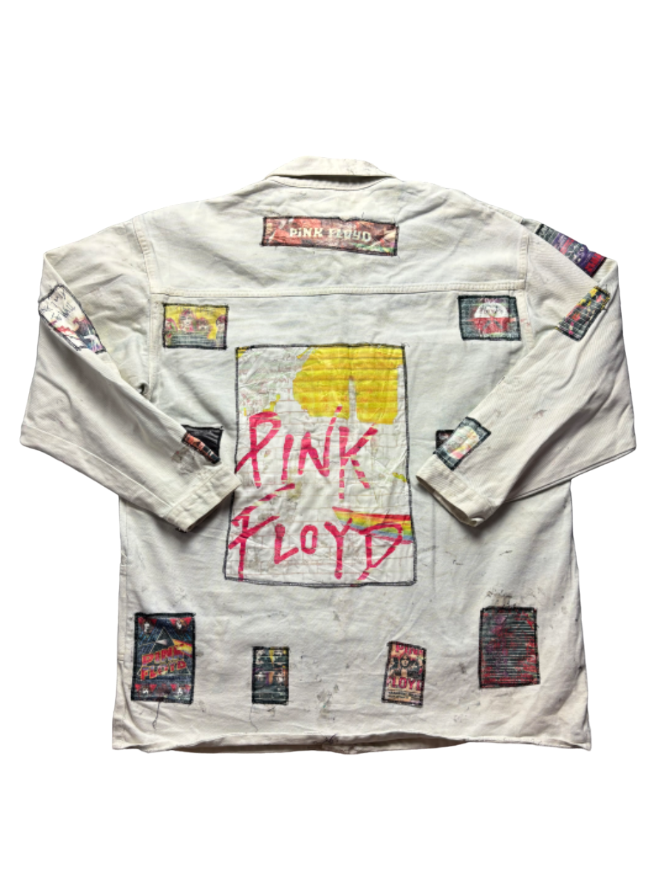 Cazadora vaquera custom Pink Floyd vintage - XL
