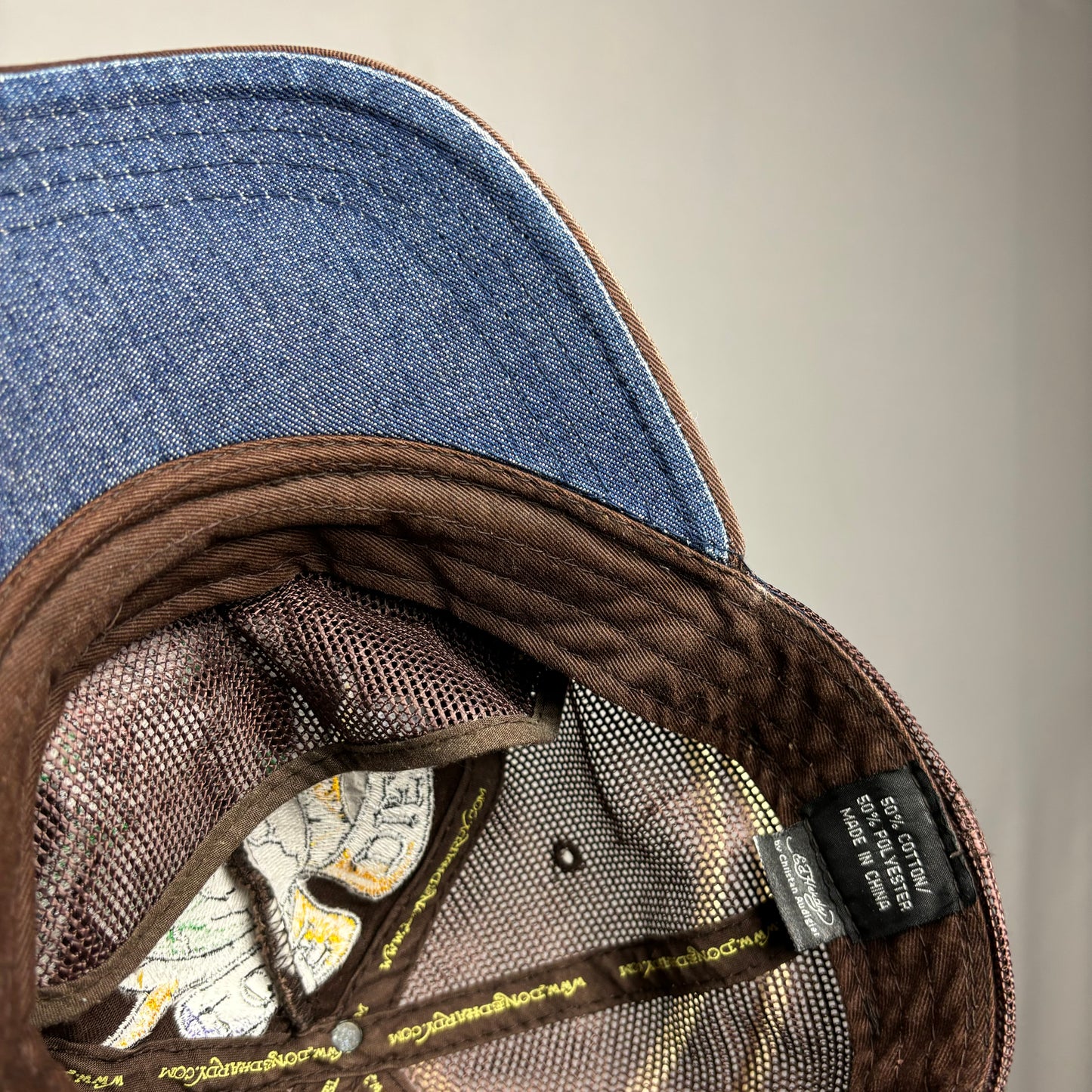 Gorra Ed Hardy retro 00s Y2k bordada - Ajustable