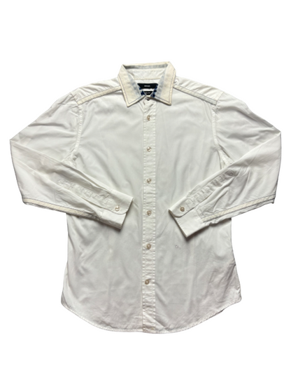Camisa lisa Diesel Slim Fit logo bordado - XS