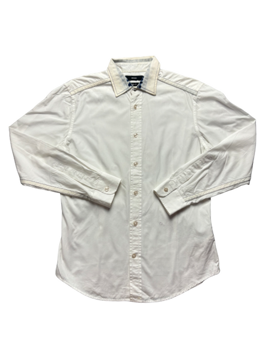 Camisa lisa Diesel Slim Fit logo bordado - XS