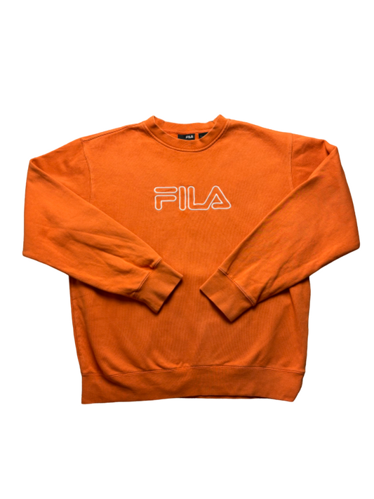 Sudadera cuello redondo Fila 00s logo bordado - Large