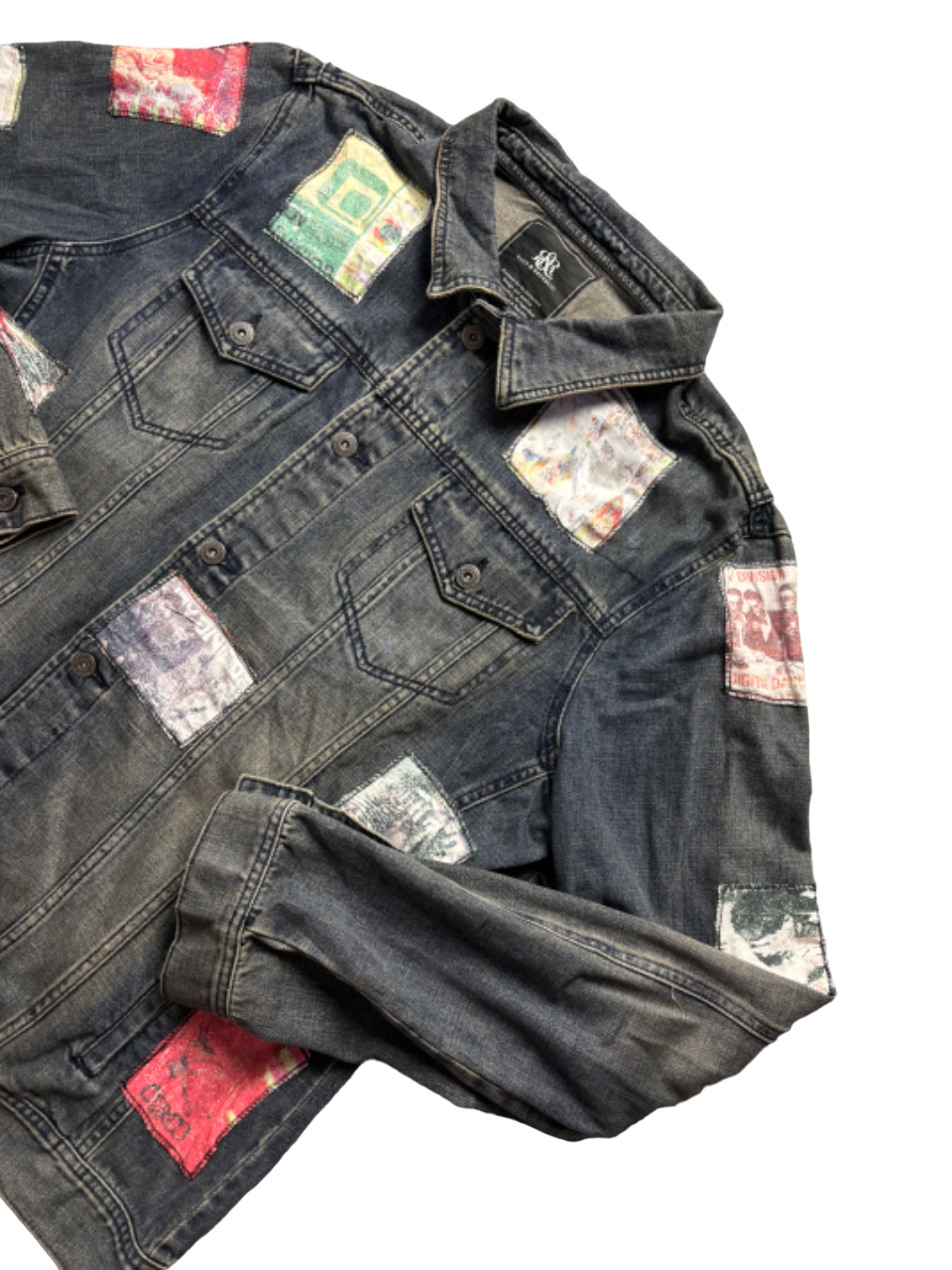 Cazadora vaquera custom Joy Division vintage - Large