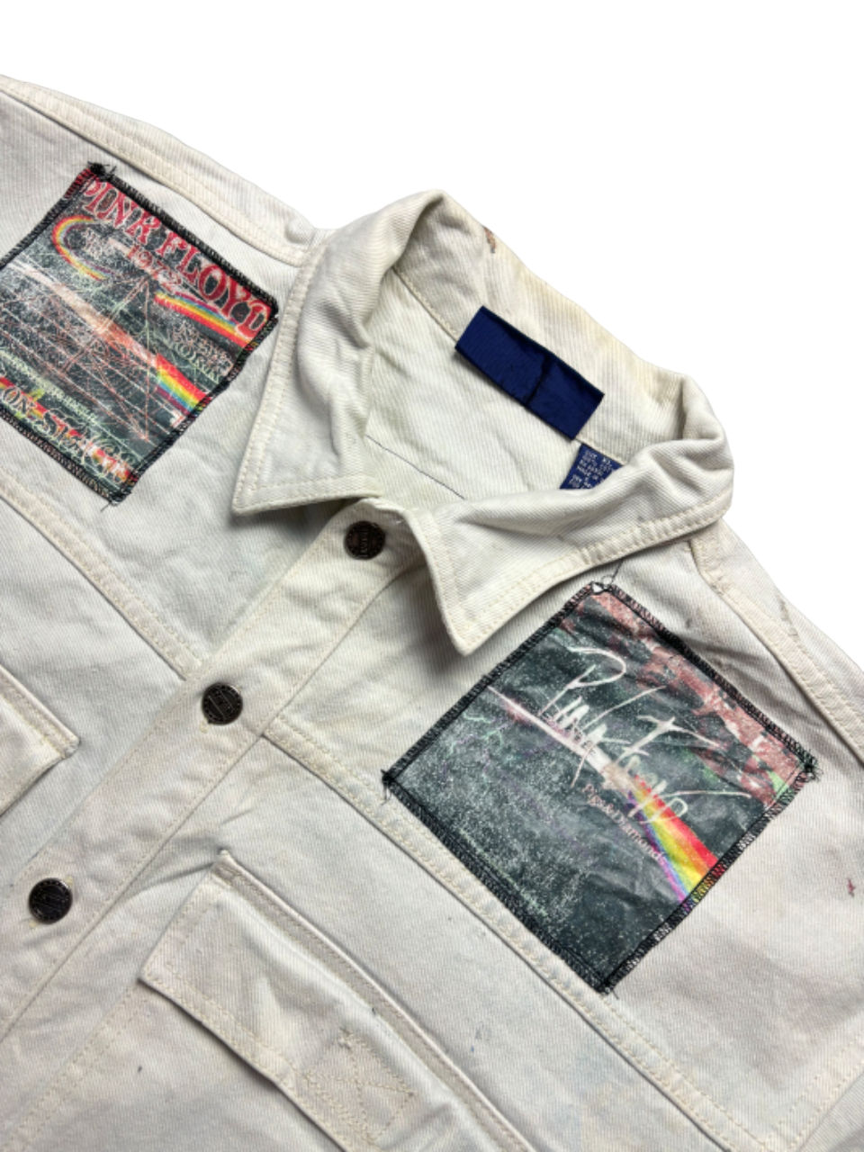 Cazadora vaquera custom Pink Floyd vintage - XL