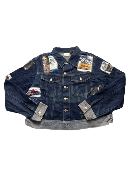 Cazadora vaquera custom Ford Mustang Cropped Style - Small