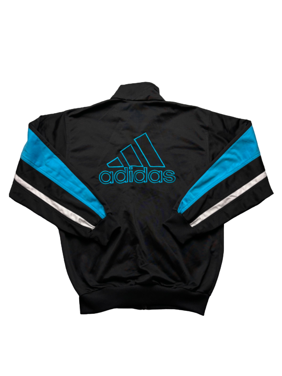 Sudadera cremallera Adidas retro logo trasero - XS
