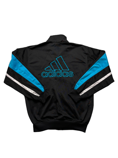Sudadera cremallera Adidas retro logo trasero - XS