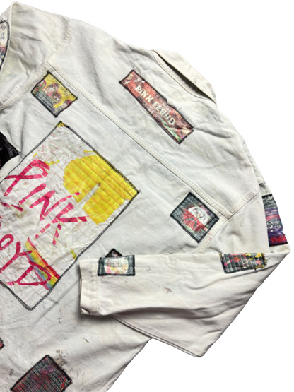 Cazadora vaquera custom Pink Floyd vintage - XL