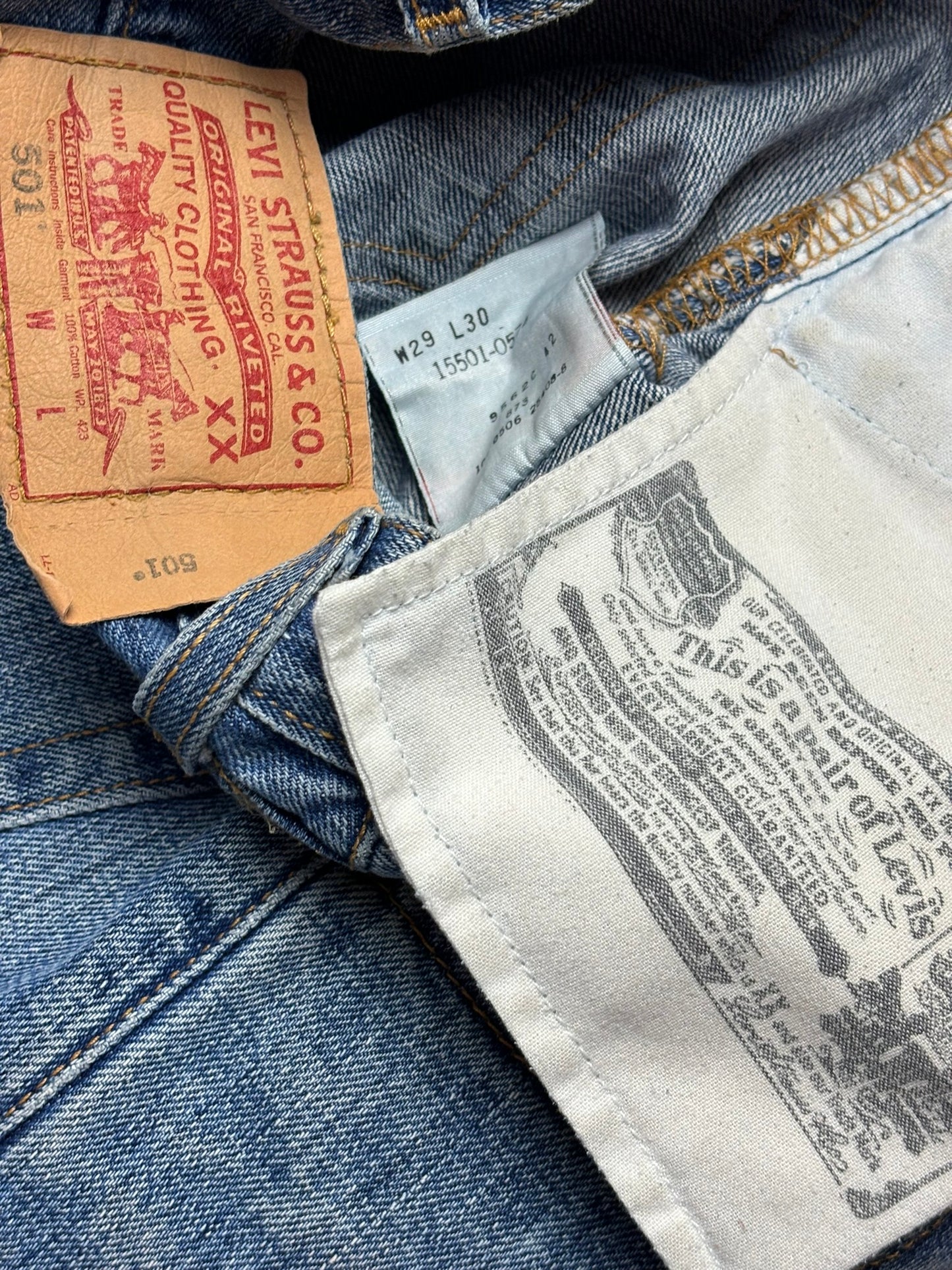 Pantalon Levis Strauss 501 W29 L30 vintage 00s USA - Small