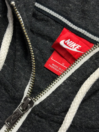 Sudadera cremallera Nike vintage granulada - Small
