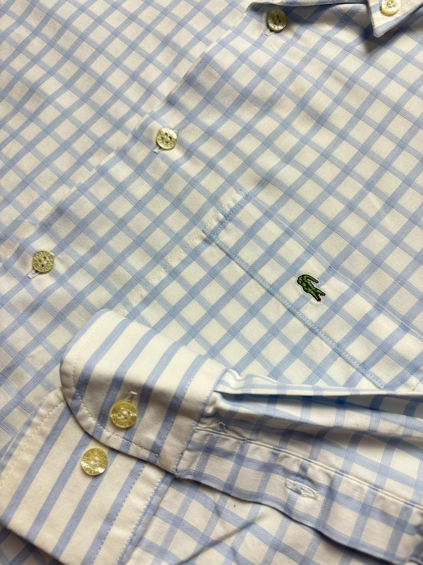 Camisa a cuadros Lacoste vintage - Large