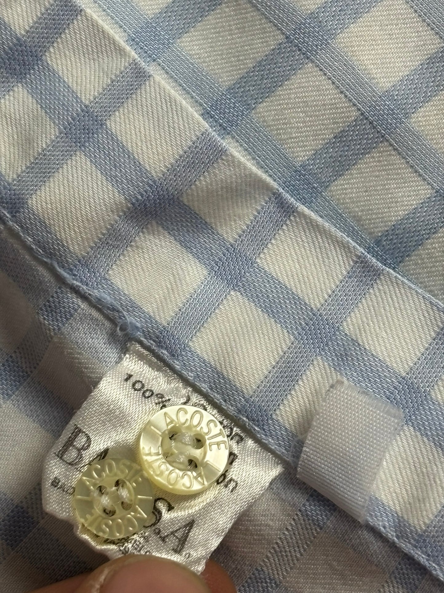 Camisa a cuadros Lacoste vintage - Large