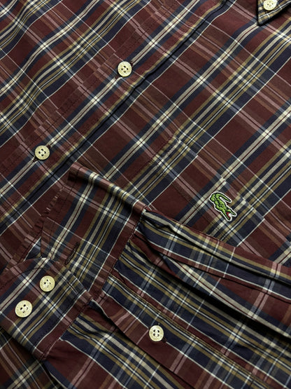 Camisa a cuadros Lacoste vintage - XL